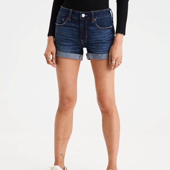 american eagle tomgirl midi shorts